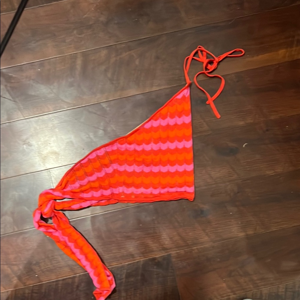 Show Me Your MuMu Pink and Orange Zigzag Jumpsuit - Picture 8 of 9